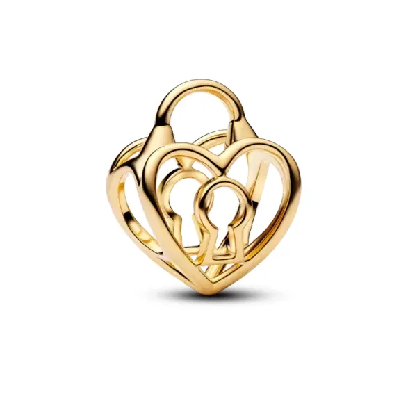 YGP Openwork Heart Padlock Charm Vaughan's Jewelry Edenton, NC