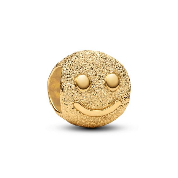 YGP Textured Happy Face Mini Charm Vaughan's Jewelry Edenton, NC