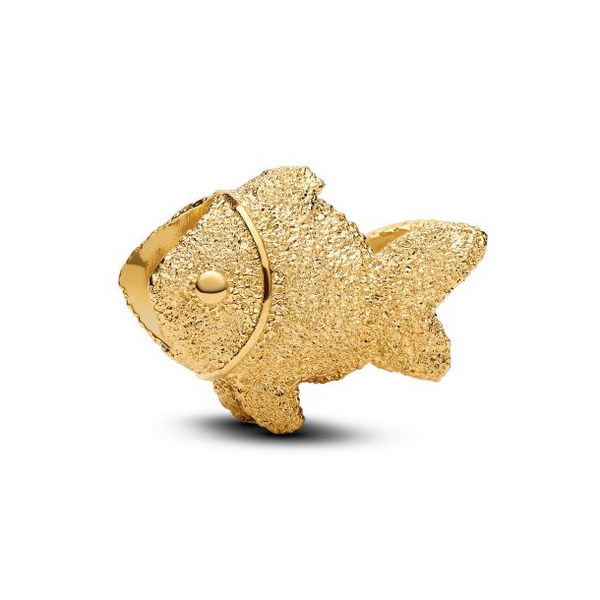 YGP Textured Fish Mini Charm Vaughan's Jewelry Edenton, NC