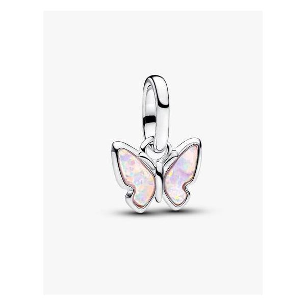 Pink Butterfly Mini Dangle Charm Vaughan's Jewelry Edenton, NC