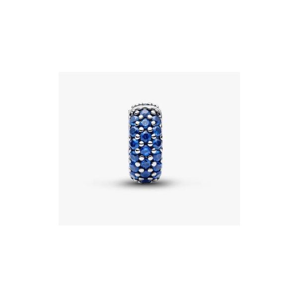 Royal Blue Stone Clip Charm Image 2 Vaughan's Jewelry Edenton, NC