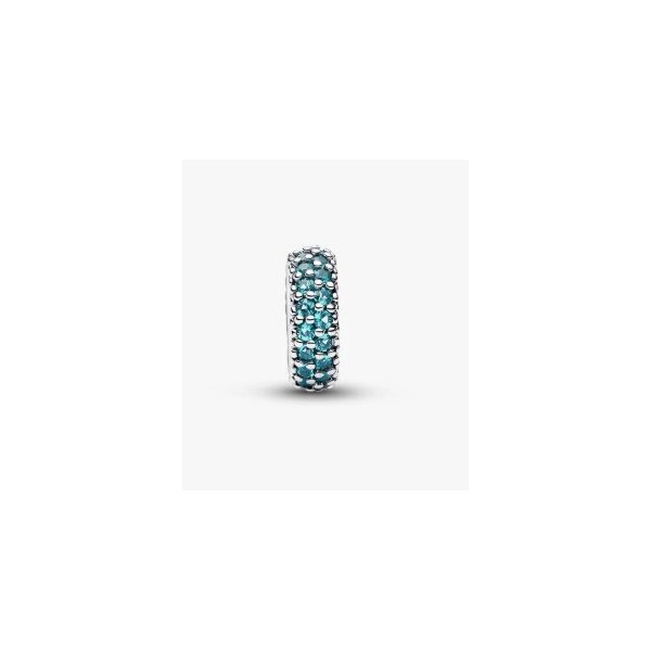 Ice Blue Stone Spacer Charm Vaughan's Jewelry Edenton, NC