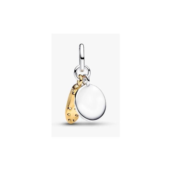 Soccer Shoe Double Dangle Charm Image 2 Vaughan's Jewelry Edenton, NC
