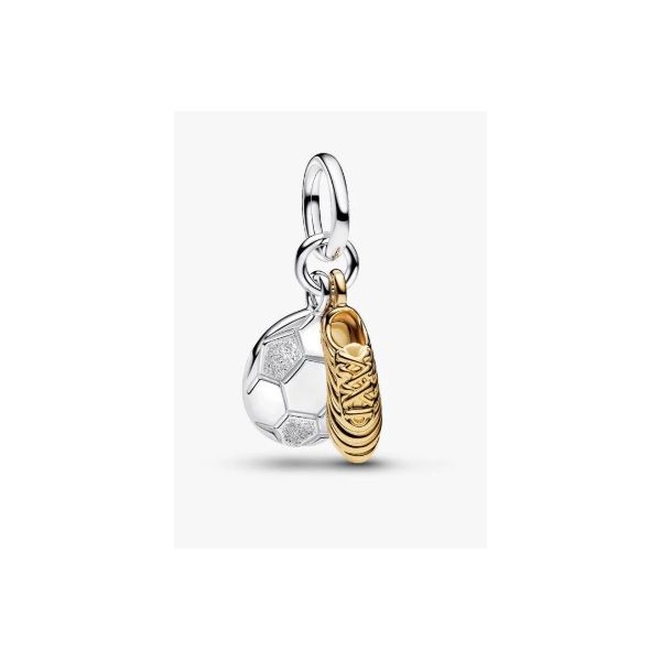 Soccer Shoe Double Dangle Charm Vaughan's Jewelry Edenton, NC