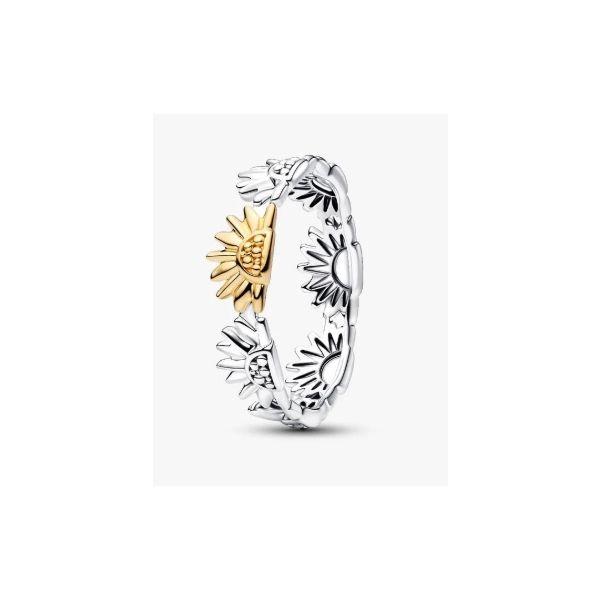 5, Sunflower SS/YGP Band Ring Vaughan's Jewelry Edenton, NC