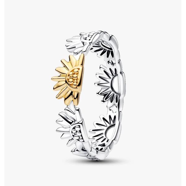 9, Sunflower SS/YGP Band Ring Vaughan's Jewelry Edenton, NC
