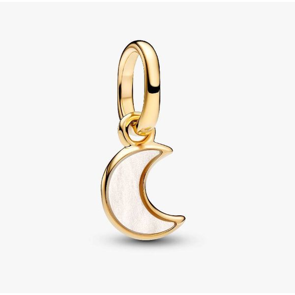 White Crescent Moon Mini Dangle Charm Vaughan's Jewelry Edenton, NC