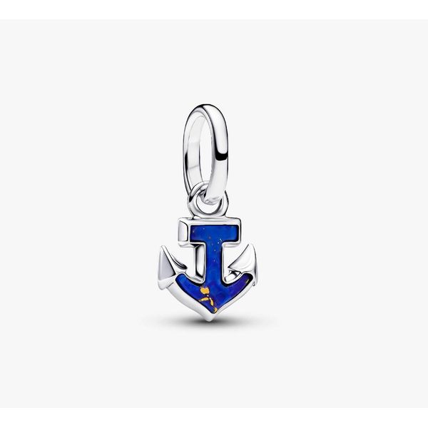 Blue Anchor Mini Dangle Charm Vaughan's Jewelry Edenton, NC
