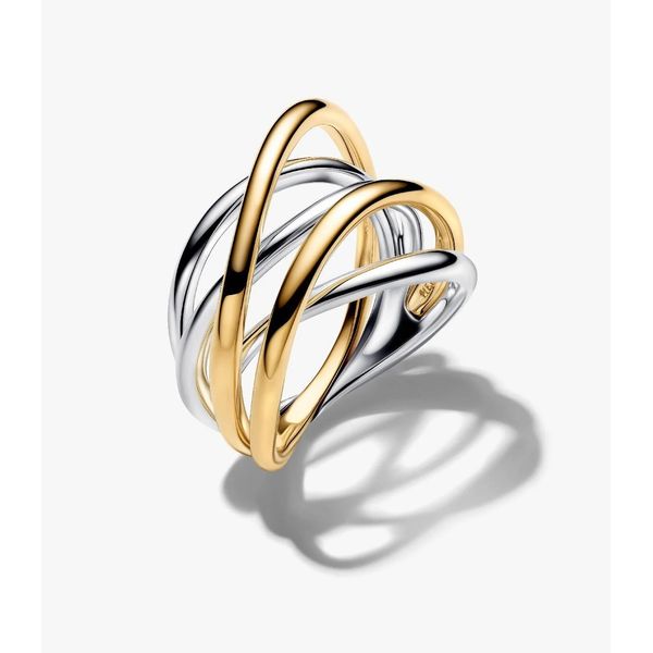 8.5, SS/YGP Entwined Statement Ring Vaughan's Jewelry Edenton, NC