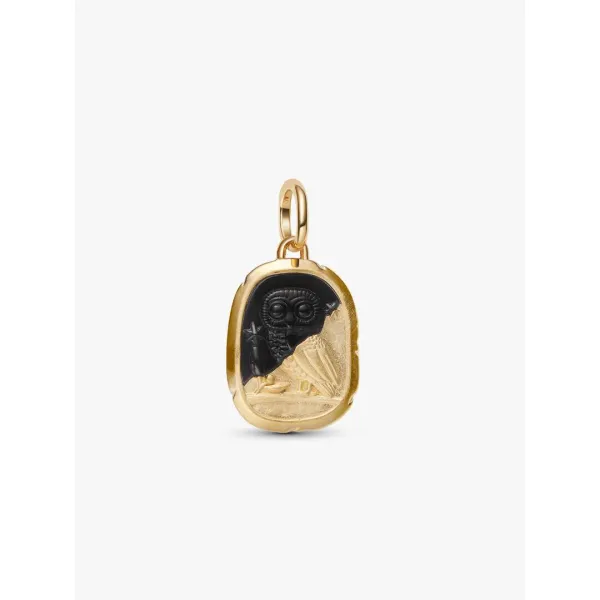 Owl Medallion Dangle Charm Vaughan's Jewelry Edenton, NC