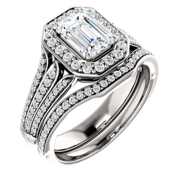 14k WG 0.125CT Contoured Diamond Channel Set Band Image 2 Vaughan's Jewelry Edenton, NC