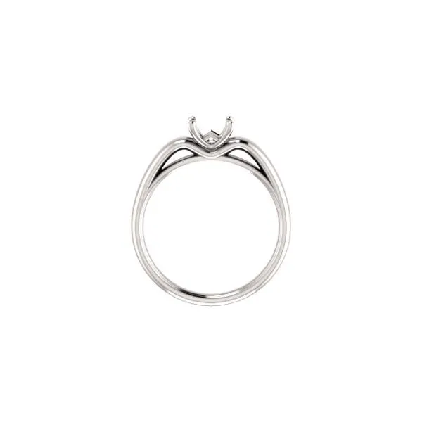 14k WG Solitaire East to West Ring Mounting (Center Sold Separately) Image 3 Vaughan's Jewelry Edenton, NC