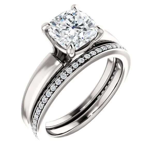 14k WG 0.314k WG 0.33CT Diamond Accent Engagement Ring Mounting (Center Sold Separately) Vaughan's Jewelry Edenton, NC