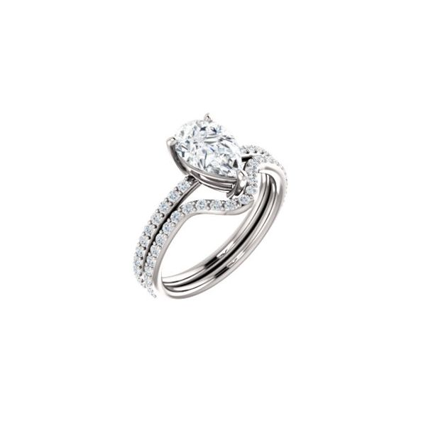 14k WG 0.50CT Diamond Accented Engagement Ring Mounting (Center Sold Separately) Vaughan's Jewelry Edenton, NC