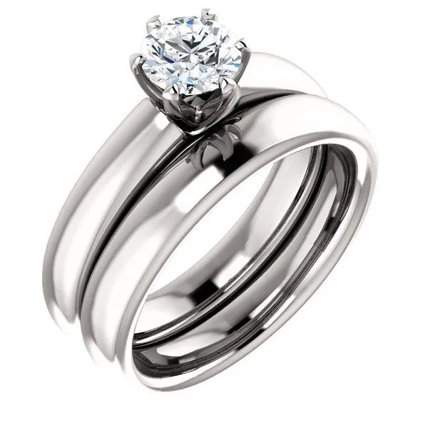 14k WG Solitaire Ring Mounting (Center Sold Separately) Vaughan's Jewelry Edenton, NC