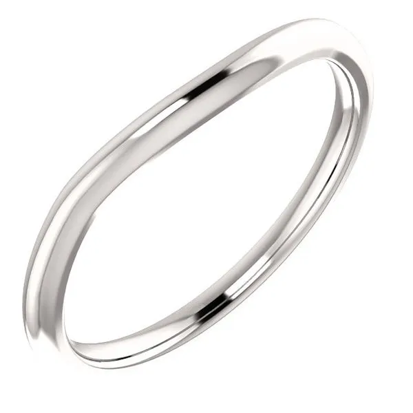 14k WG Contoured Wedding Band Vaughan's Jewelry Edenton, NC