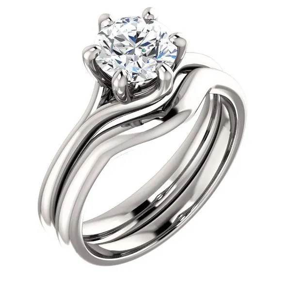 14k WG 6-Prong Solitaire Engagement Ring Mounting (Center Sold Separately) Vaughan's Jewelry Edenton, NC