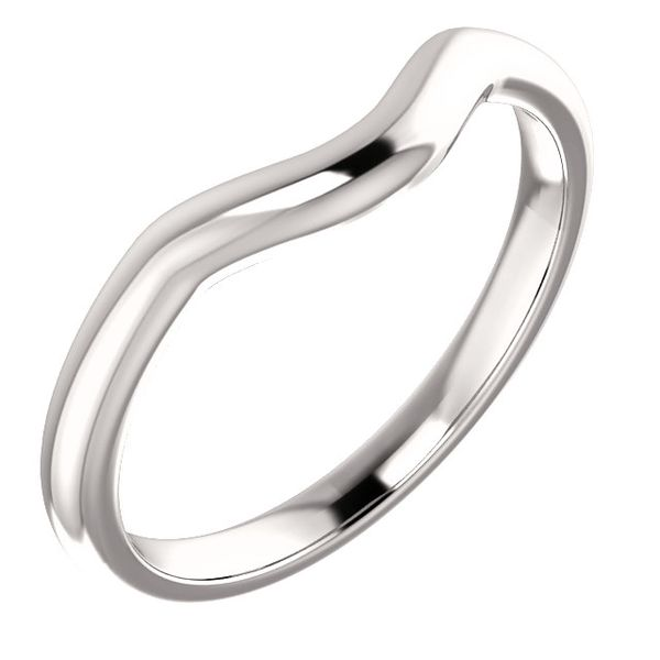 14k WG Polished Contoured Wedding Band Vaughan's Jewelry Edenton, NC