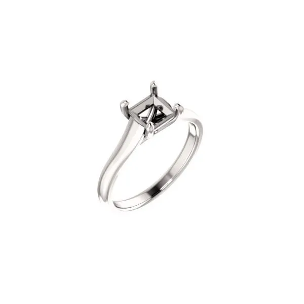 14k WG 0.20CT Curved Diamond Band Image 2 Vaughan's Jewelry Edenton, NC
