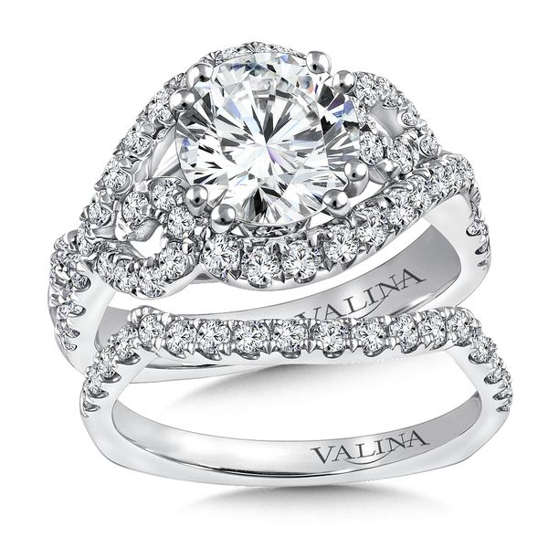 14k WG 0.78CT Diamond Engagement Ring Mounting (Center Sold Separately) Image 2 Vaughan's Jewelry Edenton, NC