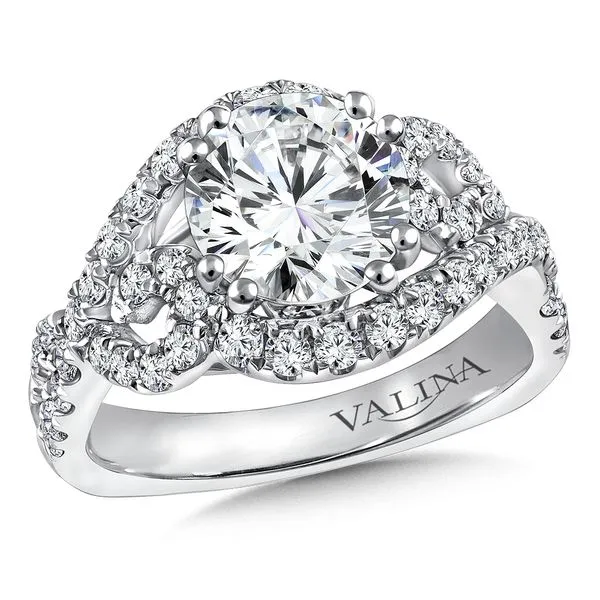 14k WG 0.78CT Diamond Engagement Ring Mounting (Center Sold Separately) Vaughan's Jewelry Edenton, NC