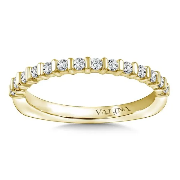 14k YG 0.23CT Bar-Set Diamond Wedding Band Vaughan's Jewelry Edenton, NC