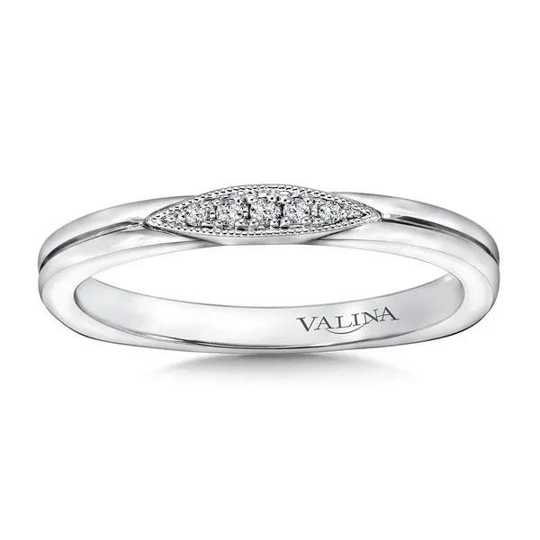 14k WG 0.03CT Diamond Wedding Band Vaughan's Jewelry Edenton, NC