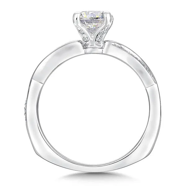 14k WG 0.17CT Diamond Engagement Ring Mounting (Center Sold Separately) Image 2 Vaughan's Jewelry Edenton, NC