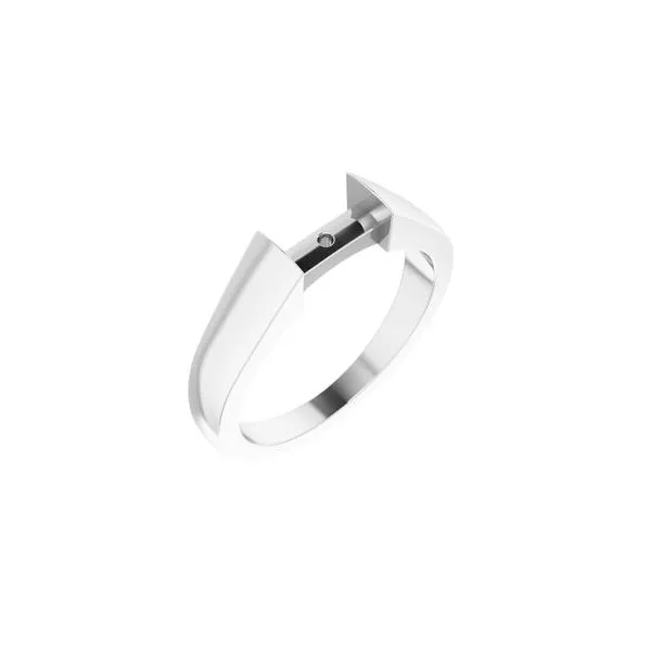 14k WG 7.2 mm Span Cathedral Peg Shank Vaughan's Jewelry Edenton, NC
