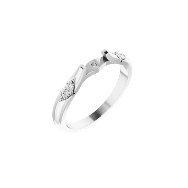 14k WG 0.05 CTTW Diamond Shank for Peg Setting Vaughan's Jewelry Edenton, NC