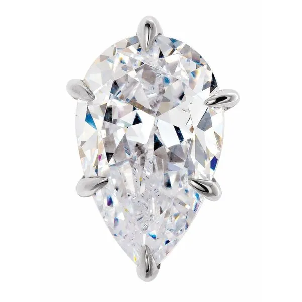 14k WG (1.0 CT) 8x5 mm Pear 6-Prong Claw Peg Setting Vaughan's Jewelry Edenton, NC