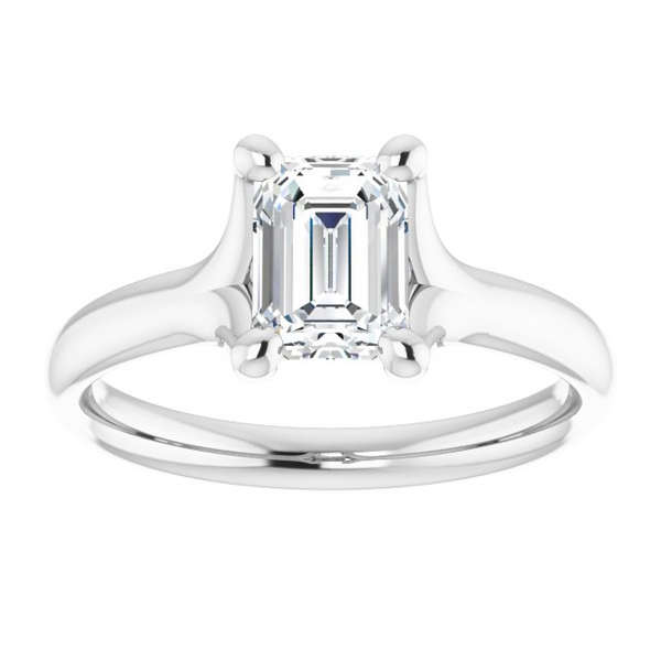 14k WG Solitaire Ring Mounting (Center Sold Separately) Vaughan's Jewelry Edenton, NC