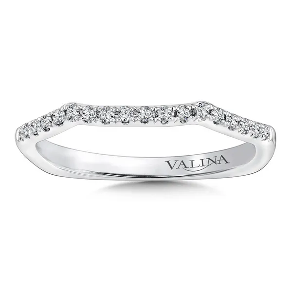 14k WG 0.12CT Curved Diamond Band Vaughan's Jewelry Edenton, NC