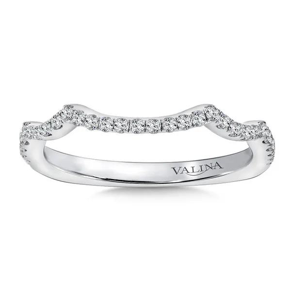 14k WG 0.21CTTW Diamond Contoured Band Vaughan's Jewelry Edenton, NC