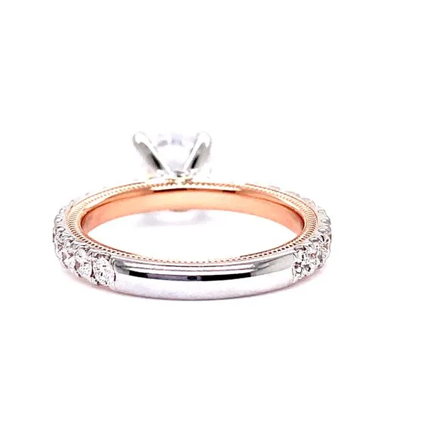 14Kt Two-Tone Solitaire Engagement Ring By Verragio Image 3 Venus Jewelers Somerset, NJ