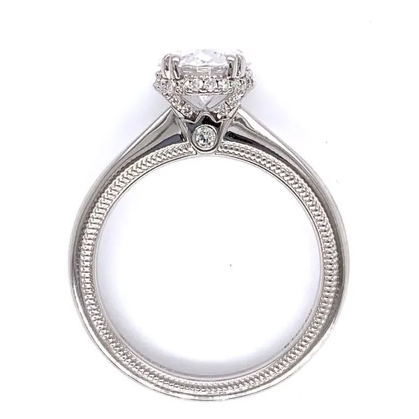 14Kt White Gold Hidden Halo Engagement Ring by Verragio Image 2 Venus Jewelers Somerset, NJ