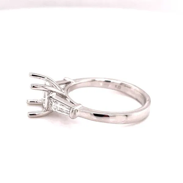 Lady's 14 Karat White Gold Solitaire Engagement Ring Image 4 Venus Jewelers Somerset, NJ