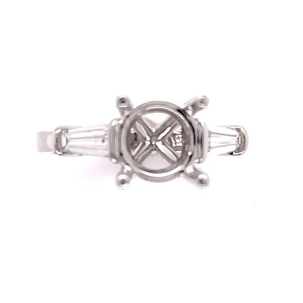Lady's 14 Karat White Gold Solitaire Engagement Ring Venus Jewelers Somerset, NJ