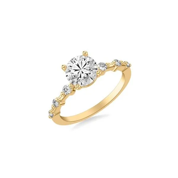 Scattered Diamond Engagement Ring Venus Jewelers Somerset, NJ