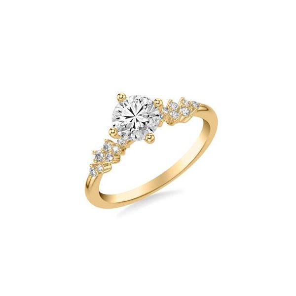 Diamond Solitaire Engagement Ring Setting in 14K Yellow Gold Venus Jewelers Somerset, NJ