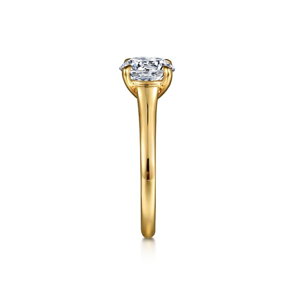 Diamond Engagement Ring Setting in 14K Yellow Gold Image 3 Venus Jewelers Somerset, NJ