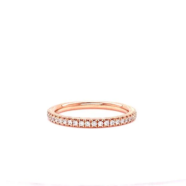 14kt Rose Gold Stackable Diamond Band Venus Jewelers Somerset, NJ