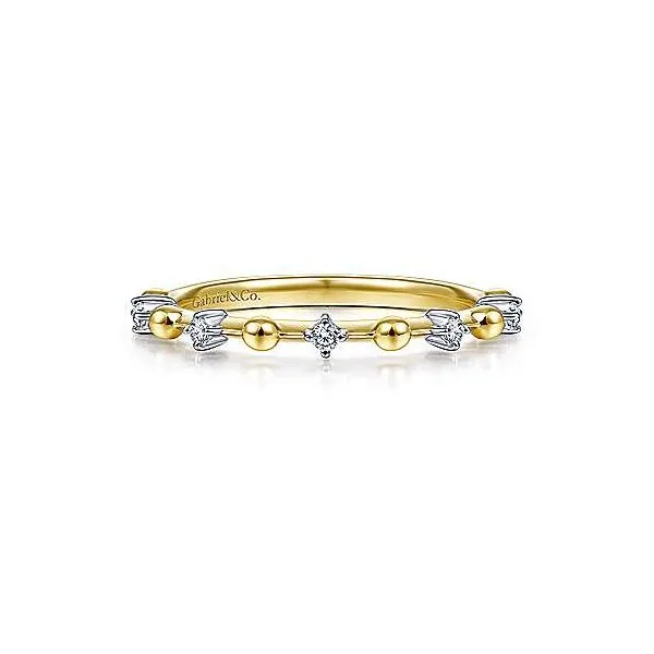 14K White Gold Alternating Diamond and Bujukan Ball Ring Image 2 Venus Jewelers Somerset, NJ