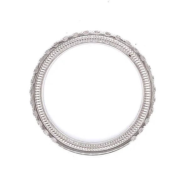 14Kt White Gold Wedding Band by Verragio Image 2 Venus Jewelers Somerset, NJ