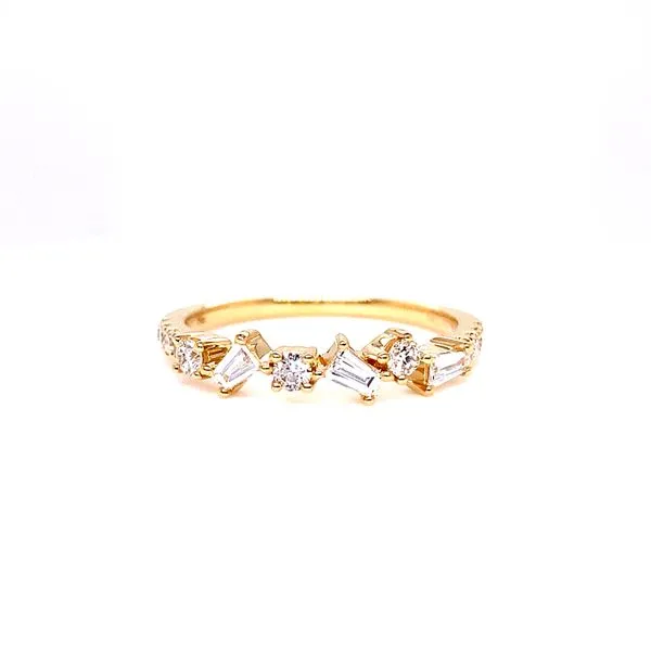 14Kt Yellow Gold Diamond Wedding Band Image 2 Venus Jewelers Somerset, NJ