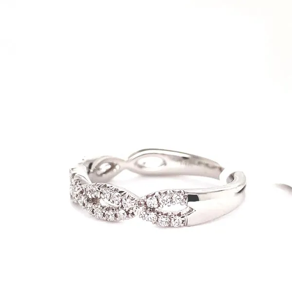 14Kt White Gold Diamond Wedding Band Image 2 Venus Jewelers Somerset, NJ