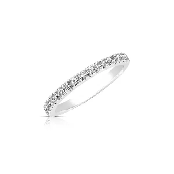 14 Karat White Gold Stackable Diamond Wedding Band Venus Jewelers Somerset, NJ