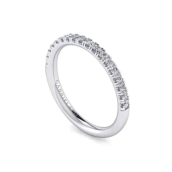 14 Karat White Gold Stackable Diamond Band Image 3 Venus Jewelers Somerset, NJ