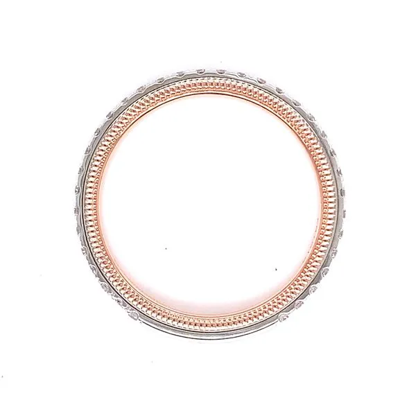 14Kt Two Tone Gold Wedding Band by Verragio Image 2 Venus Jewelers Somerset, NJ