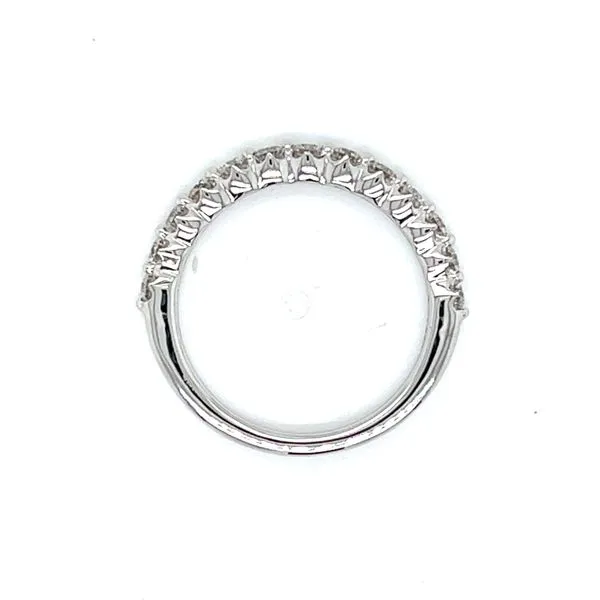 Single Prong Set Diamond Wedding Band Image 2 Venus Jewelers Somerset, NJ